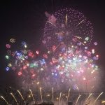 ドローンと花火